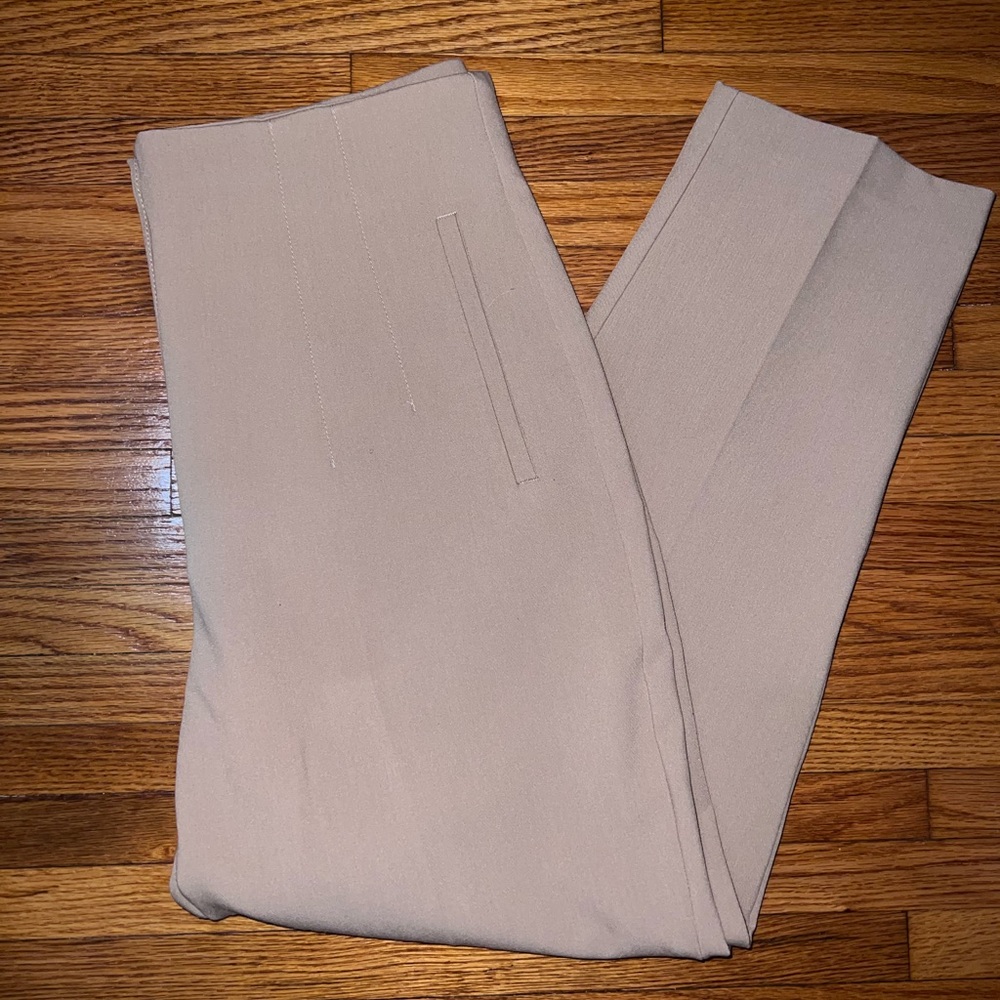 Zara Tan High Waisted Trousers